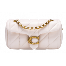 Брендовая женская сумка Coach Tabby 20 Shoulder Bag with Pillow Quilting Milk/Gold - P9052