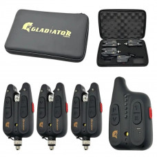 Набор сигнализаторов поклевки с пейджером Gladiator RF1118 3+1 (RF11183)