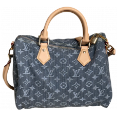 Брендовая женская сумка Louis Vuitton Speedy 30 Soft Denim - L179 - S04060