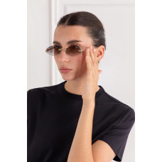 Женские солнцезащитные очки Panthere De Cartier CT0358S Geometric Sunglasses Grey/Silver - SO004