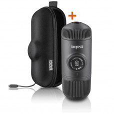 Портативная эспрессо-кофеварка с чехлом Wacaco Nanopresso (Grey) WNANOGRcase