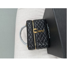 YSL Gaby Black | Брендовая женская сумка из мягкой кожи в стиле ретро | Легендарная элегантность каждый день (Y426) #art0451