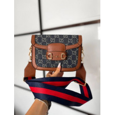 Брендовая женская сумка Gucci Horsebit 1955 | Стильная классическая shoulder bag | Premium качество art0135