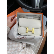 Брендовая женская сумка Hermes Constance | Cтильная и компактная Shoulder Bag из натуральной кожи, Premium качество #art0215