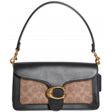Брендовая женская сумка Coach Tabby Shoulder Bag 26 in Signature Canvas Tan/Black - #art0302