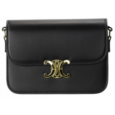 Брендовая женская сумка Celine Classique Triomphe Teen Black - #art0322