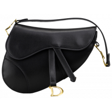 Брендовая сумка Dior Saddle Bag with Strap in Black Ultra Matte - #art0325