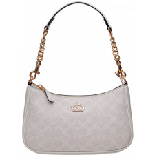 Брендовая женская сумка Coach Teri In Signature Canvas White - #art0341 - 0341-coach
