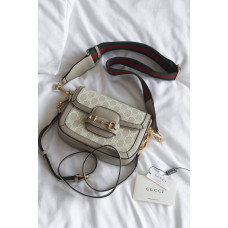 Брендовая женская сумка Gucci Horsebit 1955 | Стильная классическая shoulder bag | Premium качество art0345