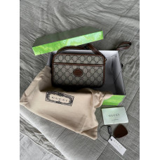 Брендовая женская сумка Gucci Mini Interlocking G | Стильная классическая shoulder/crossbody bag | Premium качество art0349