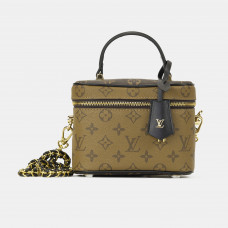 Женская сумка Louis Vuitton Vanity PM Monogram Reverse Canvas | Cтильная, элегантаная, натуральная кожа art0358