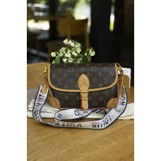 Женская сумка Louis Vuitton Monogram Diane Satchel Brown | Cтильная, элегантаная, натуральная кожа art0359