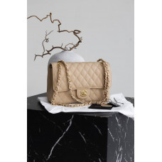 Брендовая женская сумка Chanel Classic 11.12 Beige | Premium качество #art0382