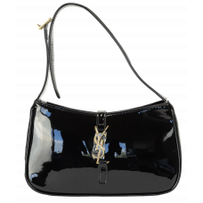 Брендовая женская сумка Saint Laurent Le 5 À 7 Lacquer Black - #art0410