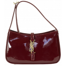 Брендовая женская сумка Saint Laurent Le 5 À 7 Lacquer Bordo - #art0411 - pr0039