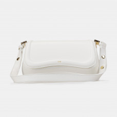 Женская сумка JW PEI Joy Bag, White (Premium) #art0429 | Cтильная, трендовая, компактная кросс-боди из натуральной кожи