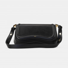 Женская сумка JW PEI Joy Bag, Black (Premium) #art0430 | Cтильная, трендовая, компактная кросс-боди из натуральной кожи