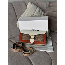 Брендовая женская сумка Coach Tabby | Cтильная и компактная Shoulder Bag из натуральной кожи, Premium качество #art0449
