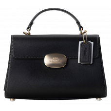 Брендовая женская сумка Coach Eliza Top Handle Bag | Cтильная и компактная, из натуральной кожи | Premium качество #art0462