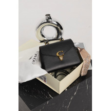 Женская сумка Coach Sammy | Cтильная и компактная cross-body из натуральной кожи, Premium качество #art0464