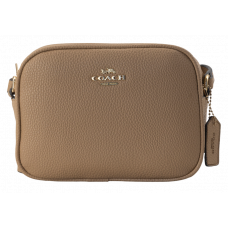 Брендовая женская сумка Coach Mini Jamie Camera Bag in Taupe Pebbled Leather - #art0476