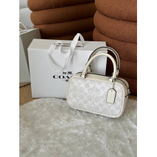 Женская сумка Coach | Cтильная и компактная cross-body из натуральной кожи, Premium качество #art0484