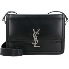 Брендовая женская сумка Saint Laurent Solferino Medium Satchel Bag Black/Silver - #art0489 Брендовая женская сумка Saint Laurent Solferino Medium Satchel Bag Black/Silver - #art0489