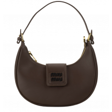 Женская сумка MIU MIU Hobo Bag, Brown (Premium) #art0493 | Cтильная, элегантаная, натуральная кожа