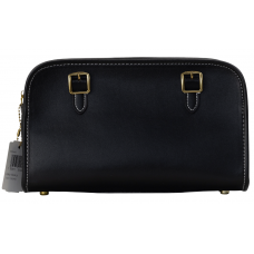 Брендовая женская сумка Coach 1941 Swing Zip Bag Black | Стильная, компактная, из натуральной кожи | Premium качество #art0544