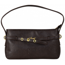 Брендовая сумка Miu Miu Aventure Nappa Leather Bag in Briarwood - 99738 - #art0594 Брендовая сумка Miu Miu Aventure Nappa Leather Bag in Briarwood - 99738 - #art0594