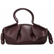 Брендовая женская сумка Loewe Paseo Small Leather Tote Bag Burgundy - #art0622