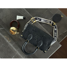 Брендовая женская сумка Louis Vuitton OnTheGo East West Black | Cтильная и практичная crossbody bag lv1035