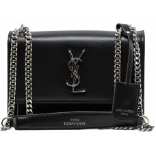Брендовая женская сумка Saint Laurent Sunset Medium Bag in Black/Silver - A0199 - pr08921 Брендовая женская сумка Saint Laurent Sunset Medium Bag in Black/Silver - A0199 - pr08921