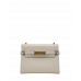 Брендовая женская сумка Chanel Button Bucket Crossbody Bag Lambskin White