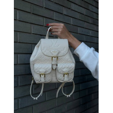 Брендовый женский рюкзак Louis Vuitton Backup Monogram Empreinte Leather Milk - pr7351