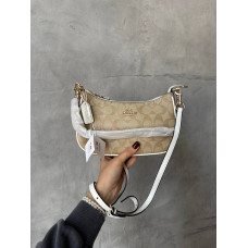 Брендовая женская сумка Coach Teri In Signature Canvas Beige - pr97048
