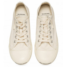 Брендовые женские кеды Balenciaga Paris Low-Top Sneakers Ivory Canvas Premium, 36 - val-94256-36