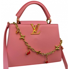 Брендовая женская сумка Louis Vuitton Capucines BB Pink - L488 - val488 Брендовая женская сумка Louis Vuitton Capucines BB Pink - L488 - val488