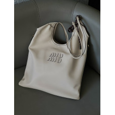 Miu Miu Ivy Leather | Стильная брендовая женская сумка-шоппер Tote Bag из натуральной кожи М231