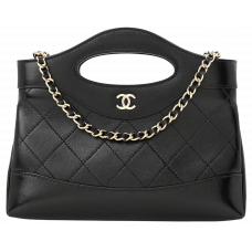Брендовая женская сумка Chanel Nano 31 Clutch on Chain in Black Leather - С395-S4 - TRENDY TOTES Брендовая женская сумка Chanel Nano 31 Clutch on Chain in Black Leather - С395-S4 - TRENDY TOTES