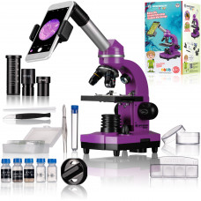 Микроскоп Bresser Junior Biolux SEL 40x-1600x Purple с адаптером для смартфона + кейс (8855600TJ5000)