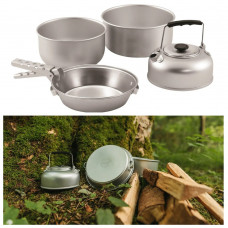 Набор туристической посуды Easy Camp Adventure Cook Set M Silver (580038)