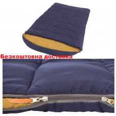 Спальный мешок-одеяло двухместный Easy Camp Moon Double/+5°C Blue Right