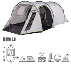 Палатка кемпинговая High Peak Fermo 3.0 Nimbus Grey (10253)