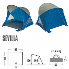 Палатка пляжная High Peak Sevilla 40 Blue/Grey (10129)
