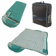 Спальный мешок-одеяло с капюшоном Outwell Camper Supreme/-9°C Petrol Blue Left (230352)