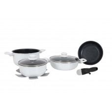 Набор посуды Gimex Cookware Set Induction 7 предметов White (6977221)