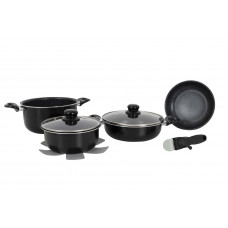 Набор посуды Gimex Cookware Set Induction 7 предметов Black (6977222)