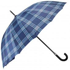 Зонт-трость полуавтомат Semi Line Grid Blue (2512-3)