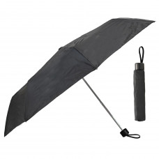 Зонт-мини механический Semi Line Black (L2036-0)